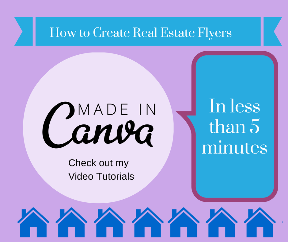 How to create real estate Flyers with Canva.com 